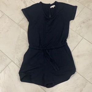 Lou & Gray LOFT navy knit romper Small